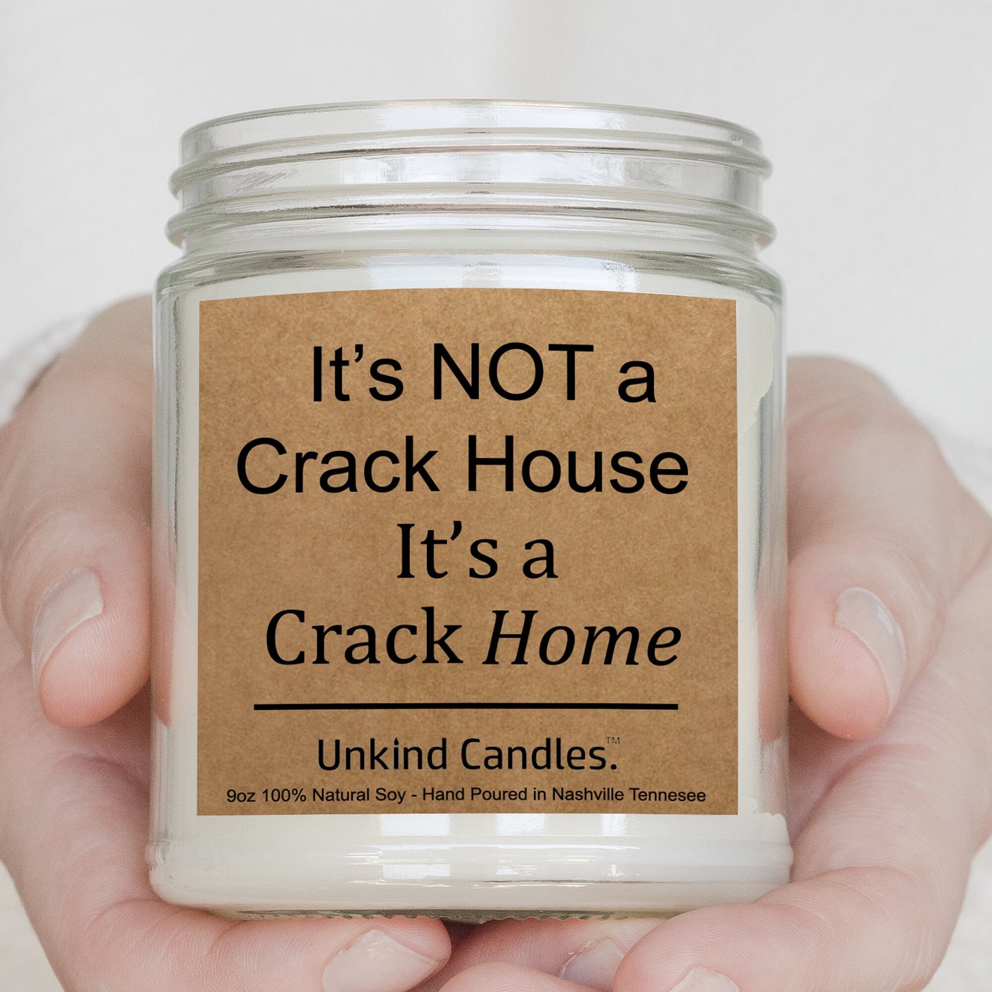 Crack Home, funny Soy Candle