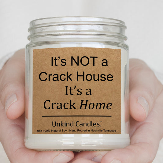 Crack Home, funny Soy Candle