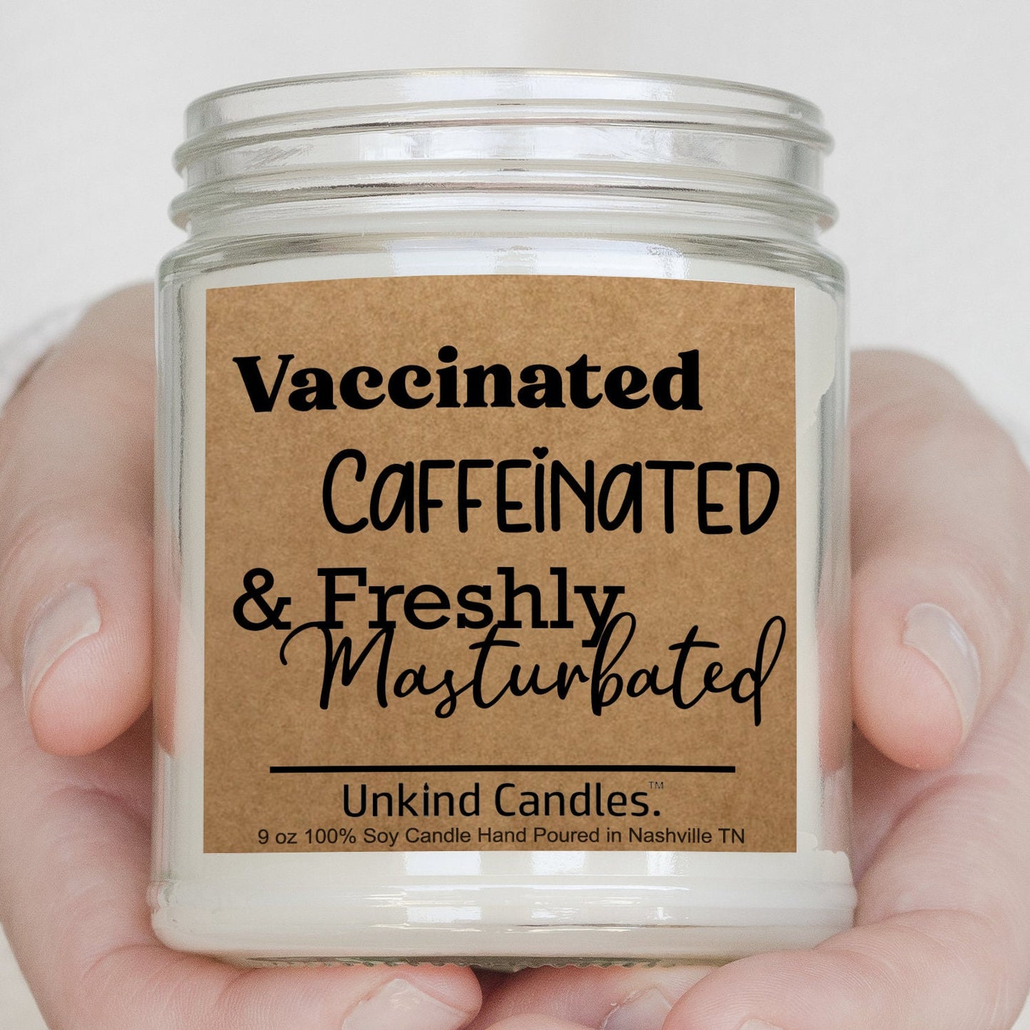 Vaccinated, Caffeinated, & Masturbated - Inappropriate home décor, birthday gift for her, Girlfriend, wife, Partner, Kinky Sexy Funny, Adult