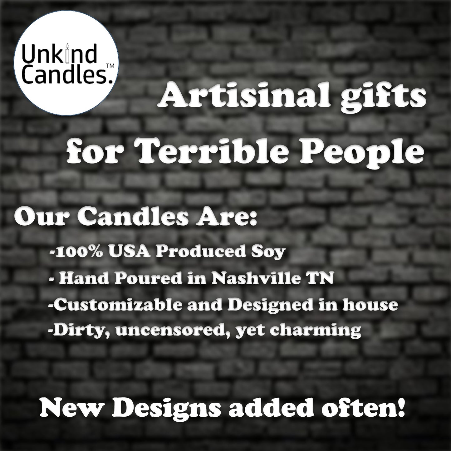 Barbie's Nice Things. Funny naughty soy candle gag gift.