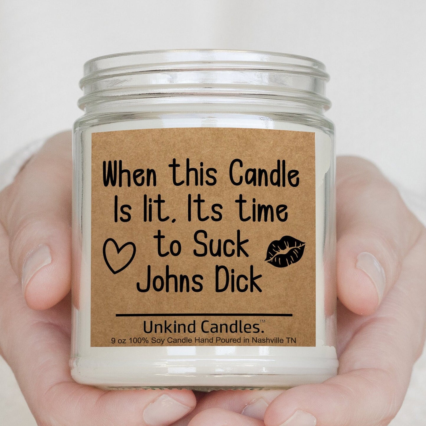 Personalized gift for him, Soy Candle. When this candle is lit its time to suck his dick. Gift for Boyfriend, Husband, Anniversary Birthday