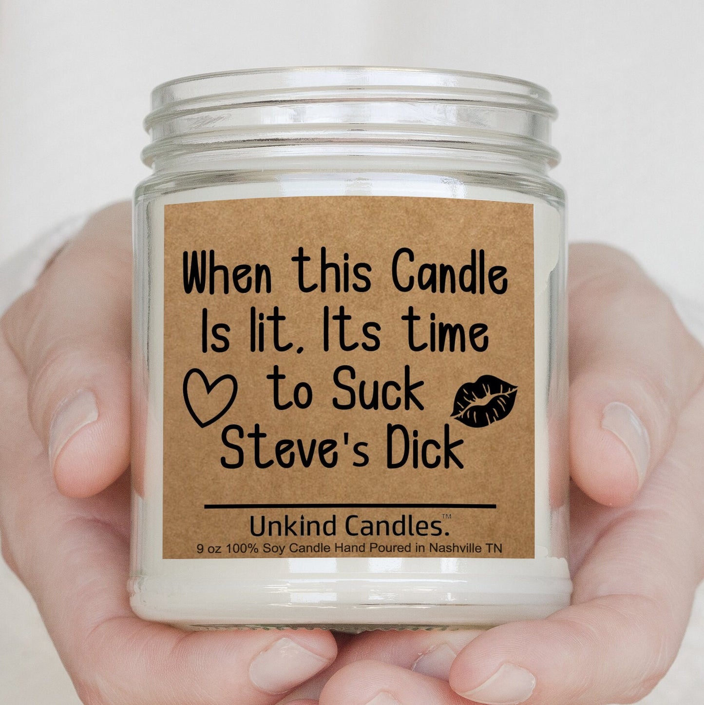 Personalized gift for him, Soy Candle. When this candle is lit its time to suck his dick. Gift for Boyfriend, Husband, Anniversary Birthday