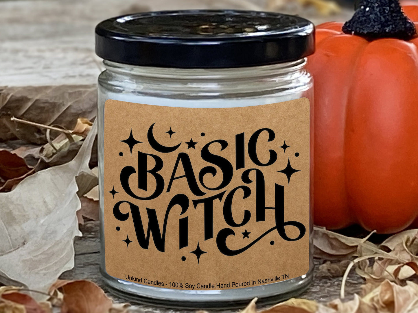 Funny Halloween Soy Candle, Basic Witch -  Handmade Soy Candle. Halloween, Spooky, Home Decor, Witchy, Spooky, Goth