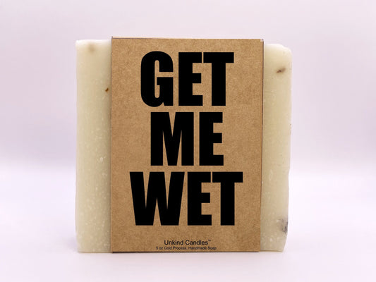 Get me wet, Naughty Soap for Him, Relationship gift. Boyfriend, Husband, Partner. Sexy fun, long distance, Anniversary, Valentines Day.